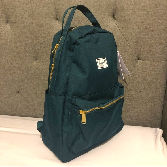 deep teal herschel backpack